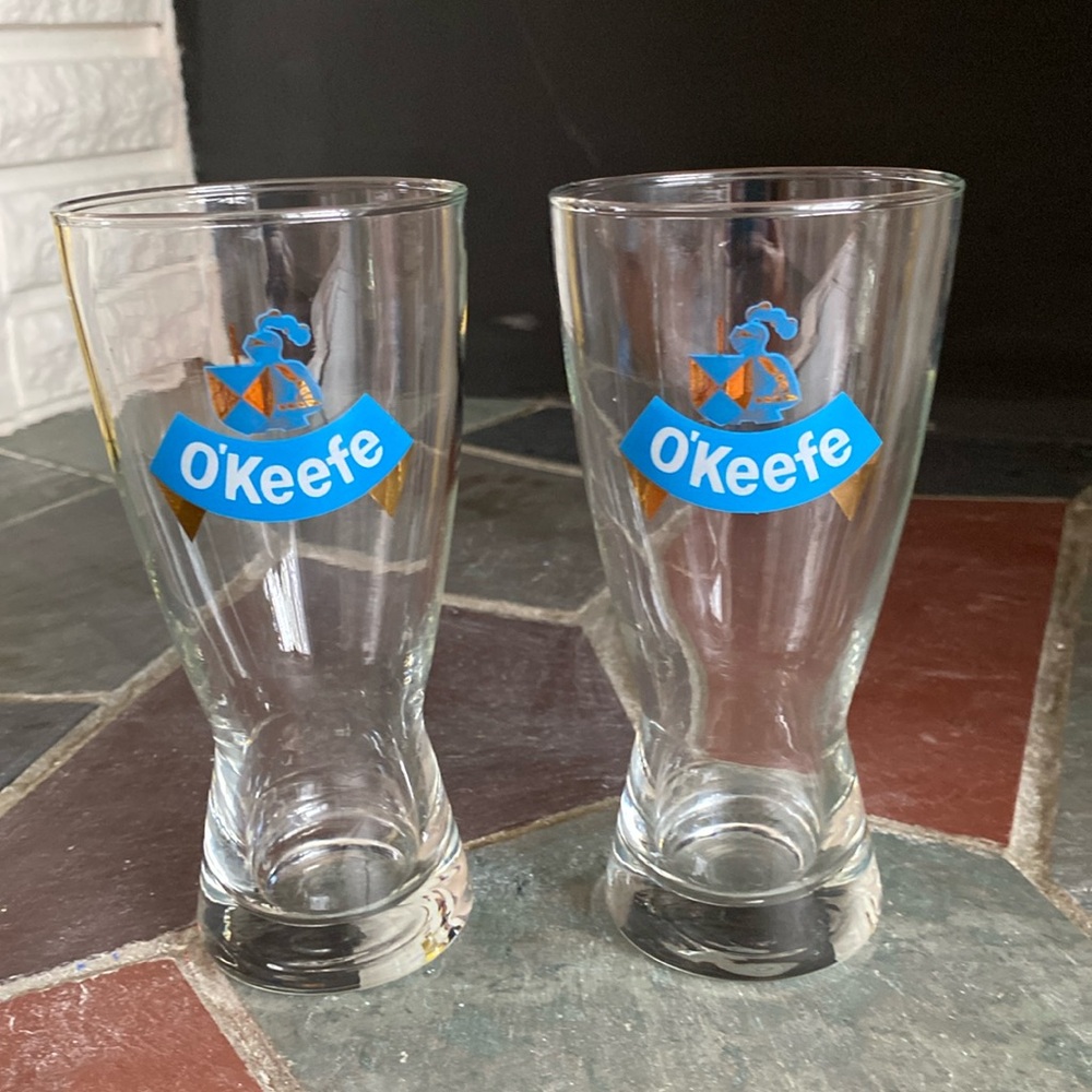 🍻Carling O’keefe beer glasses set of two.